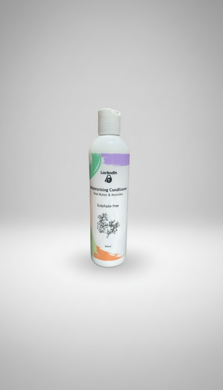 White conditioner bottle with a white top